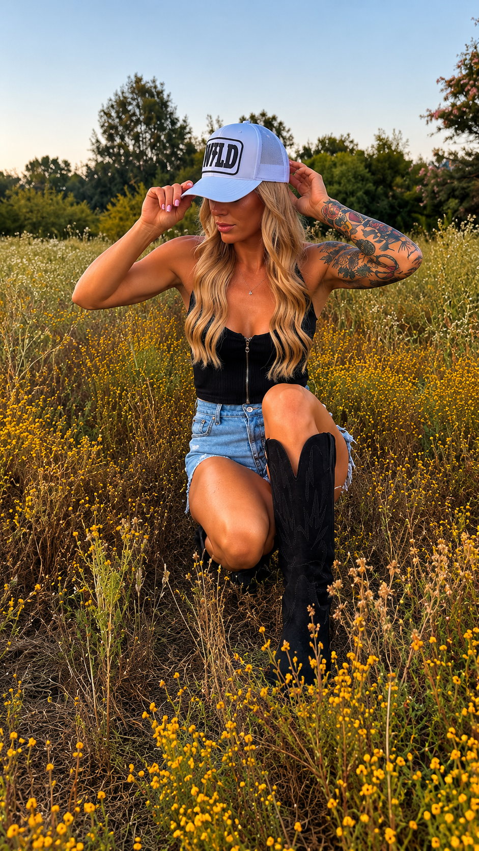 Wild Run Hat - White Trucker ***PRE-ORDER***