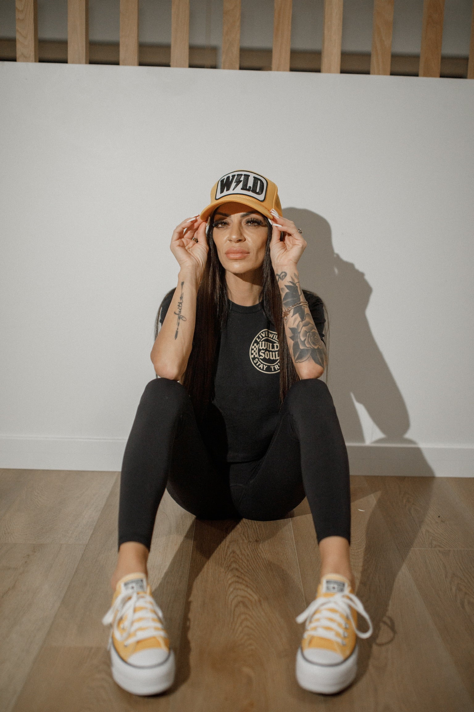 Wild Run Hat - Gold Trucker