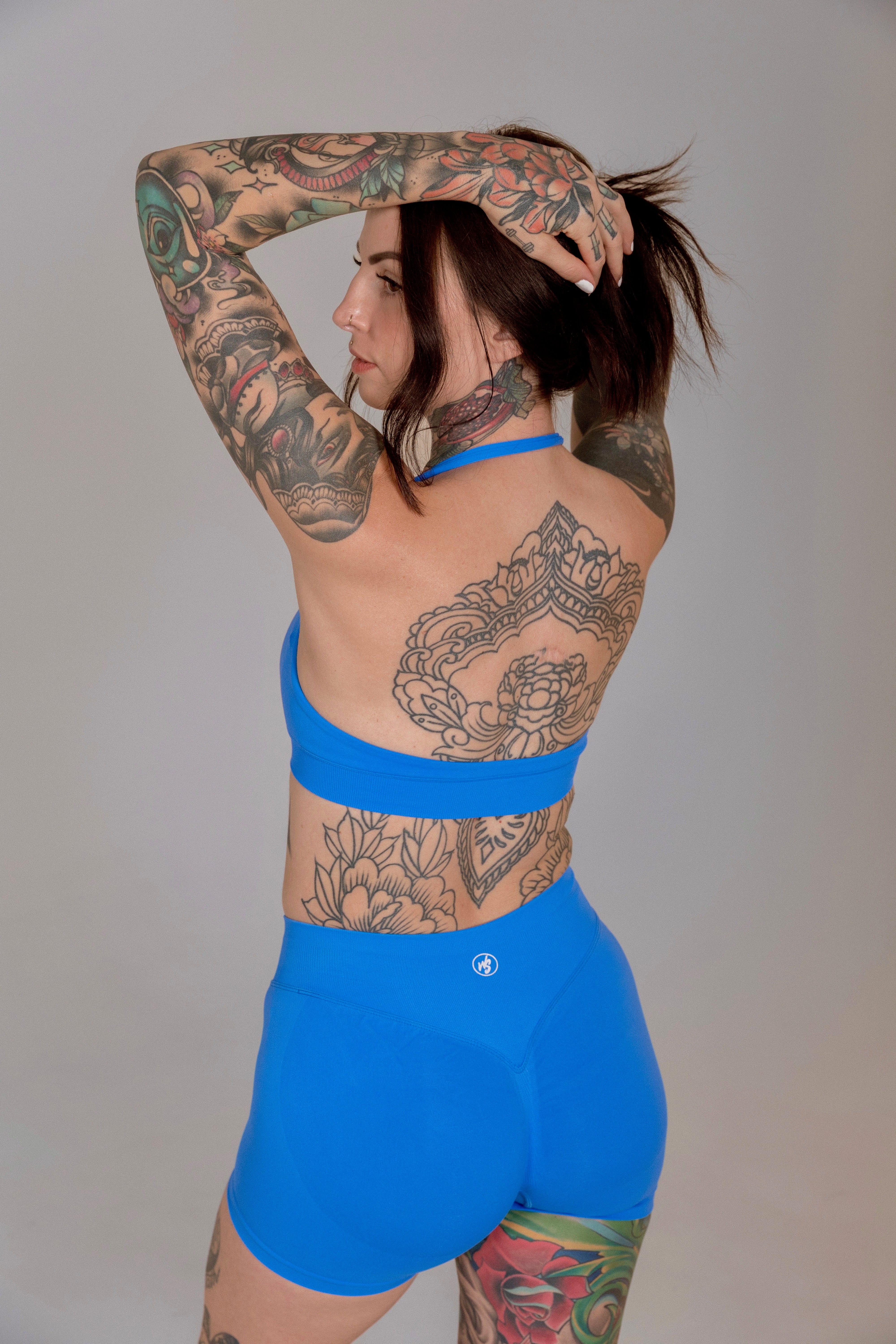 Powerline Shorts – Electric Blue | Full Support Sculpt Fit