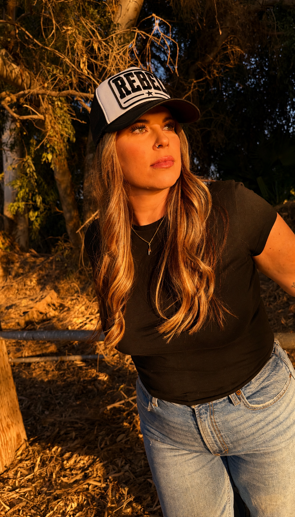Wild Rebel Hat - Black & White