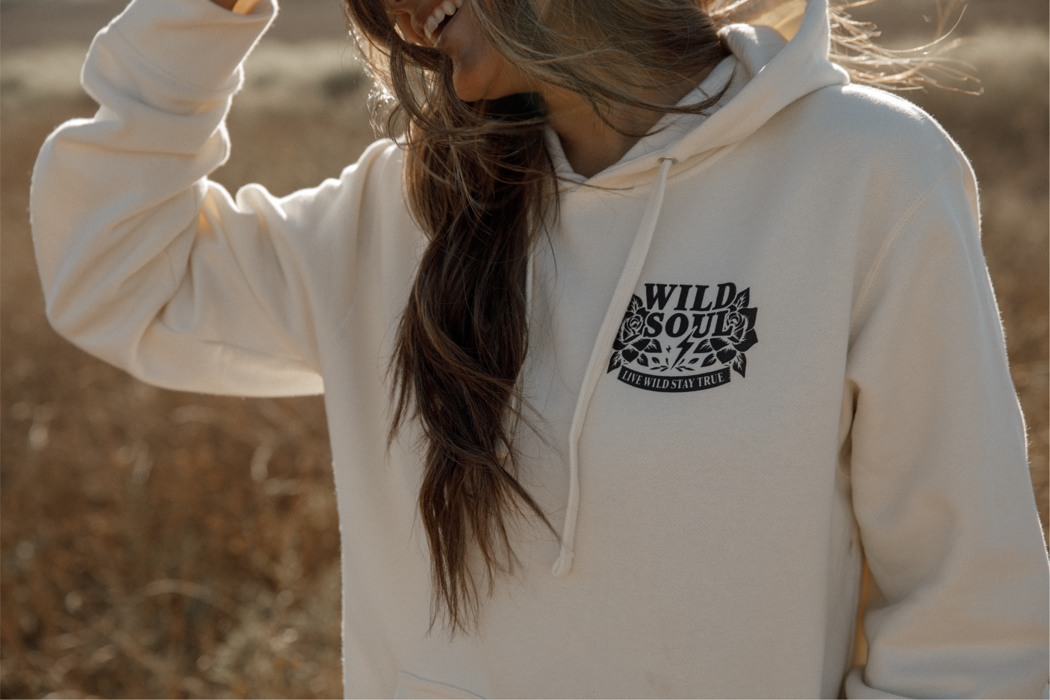 🤍 Ink Junkie — Bone Hoodie