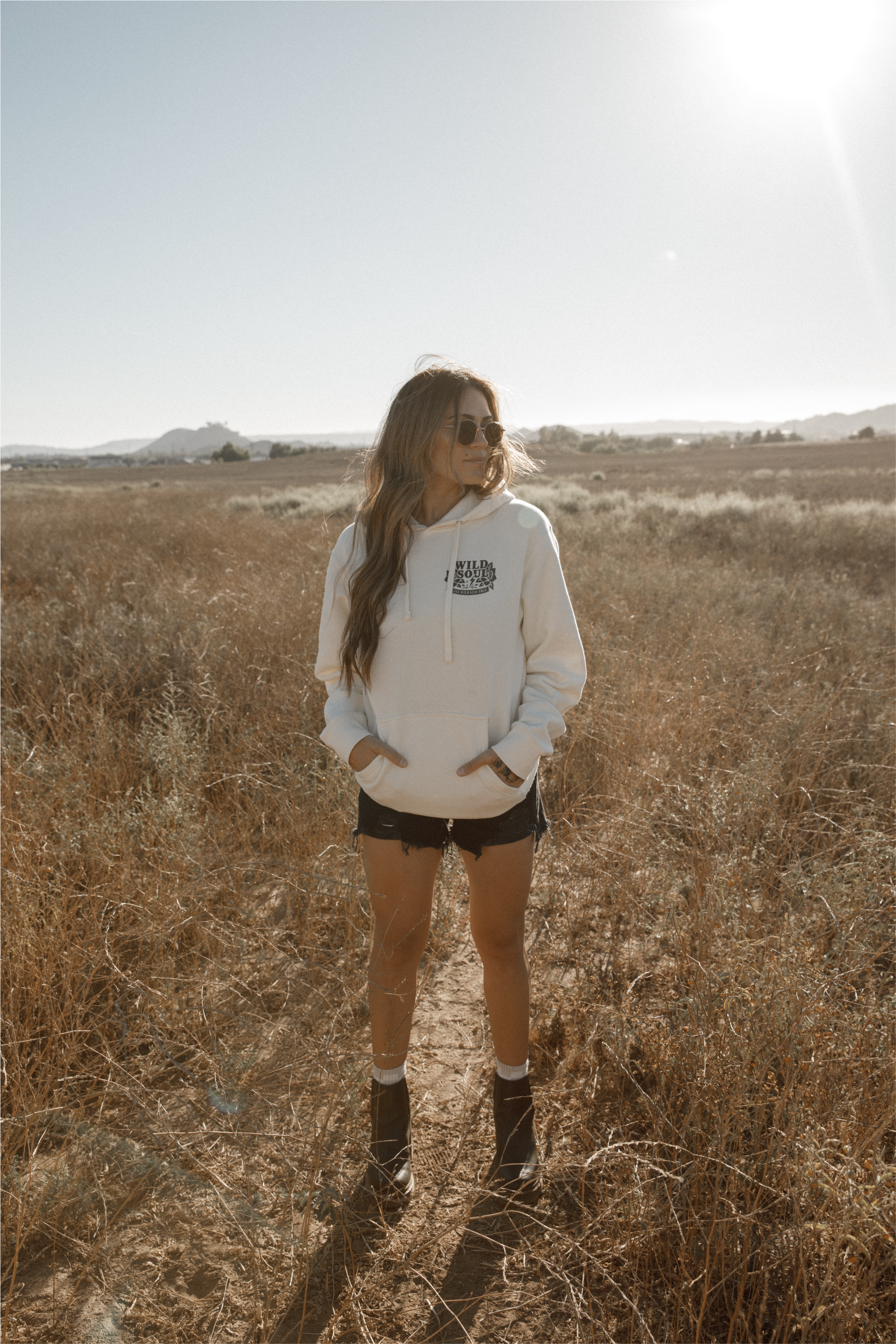 🤍 Ink Junkie — Bone Hoodie