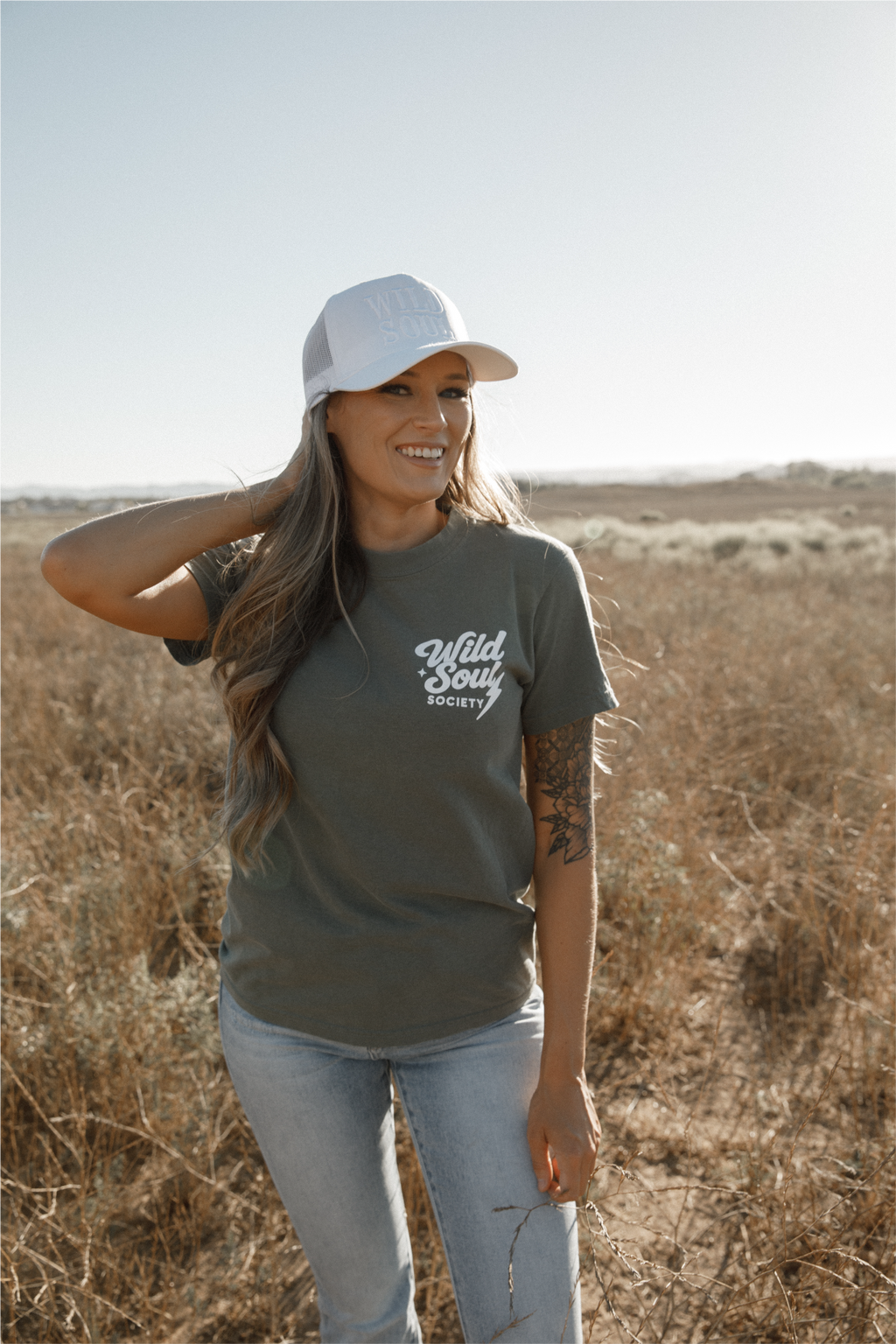 🌿 Pretty Wild — Moss Green Tee