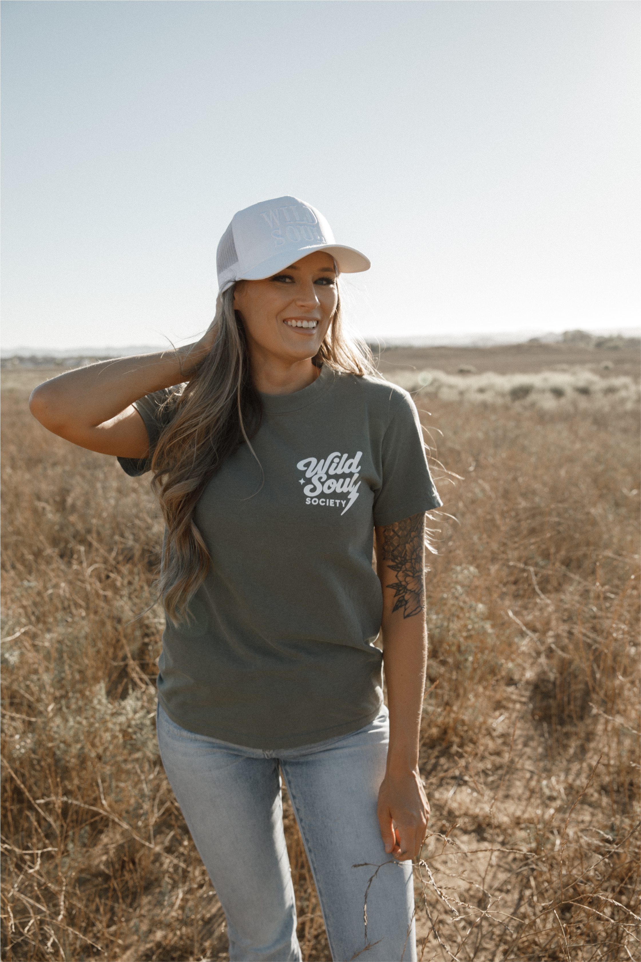 🌿 Pretty Wild — Moss Green Tee