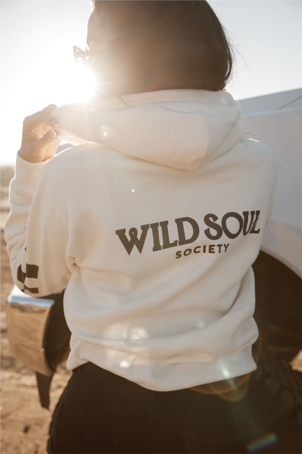 🔥 Full Send — Oversized Hoodie - Bone