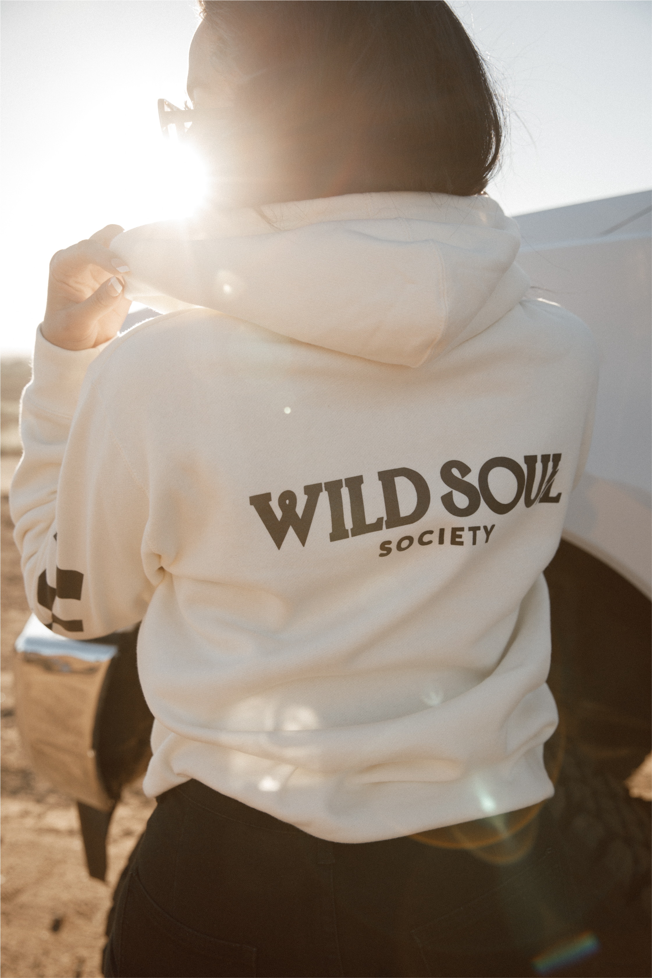 🔥 Full Send — Oversized Hoodie - Bone